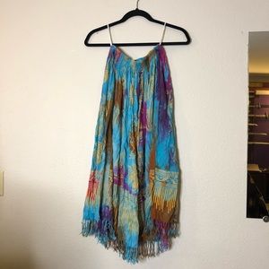 Vintage Tye Dye Hippie Skirt One Size